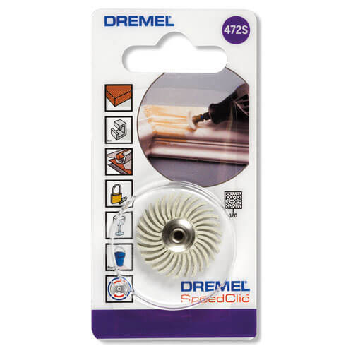 Dremel SpeedClic Detail Abrasive Brush Medium 120 Grit