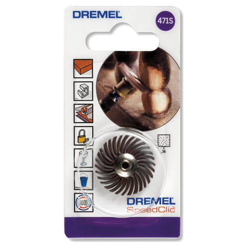 Dremel SpeedClic Detail Abrasive Brush Fine 36 Grit