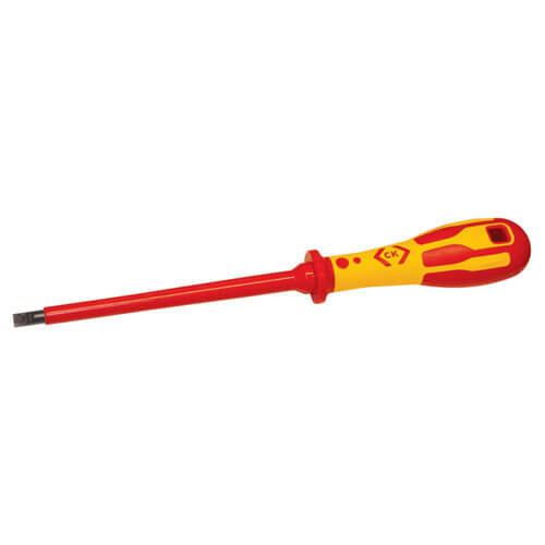 CK Dextro VDE Insulated 2.5 x 75mm Slotted Screwdriver