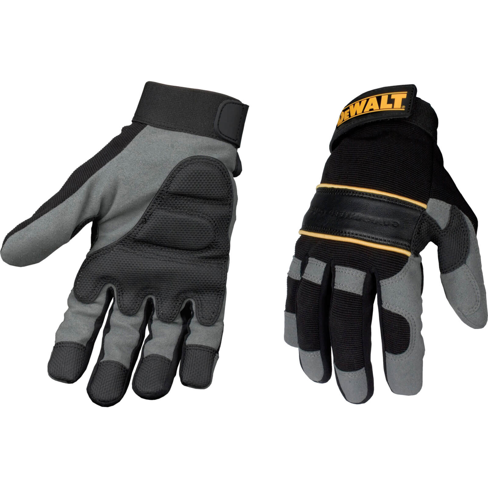 DeWalt Powertool Gel Gloves Black / Grey