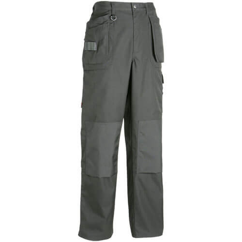 Makita Mens Canvas Work Trousers Black Large & 31&quot Leg