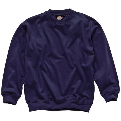 Dickies Mens Crew Neck Sweatshirt Navy Blue Medium