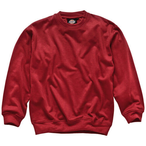 Dickies Mens Crew Neck Sweatshirt Red Medium