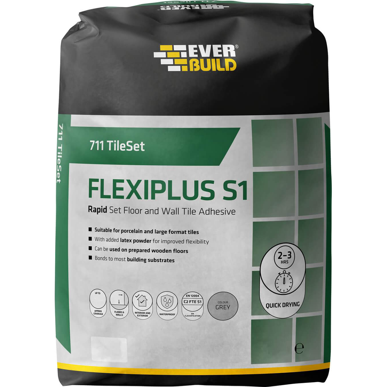 Everbuild Rapid Set Flexiplus Tile Adhesive 20kg