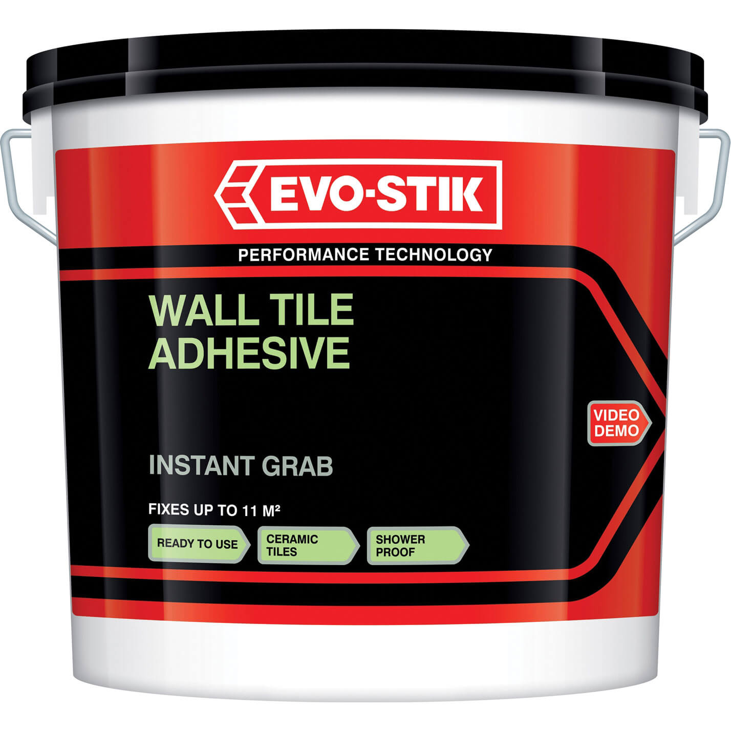 EvoStik Tile A Wall Non Slip Tile Adhesive for Ceramic Tiles 10 Litre