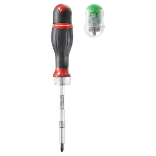 Facom Protwist Ratchet Screwdriver + 8 Bits