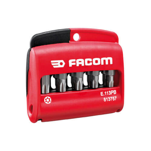 Facom 11 Piece Bit Set Security Torx in Compact Case