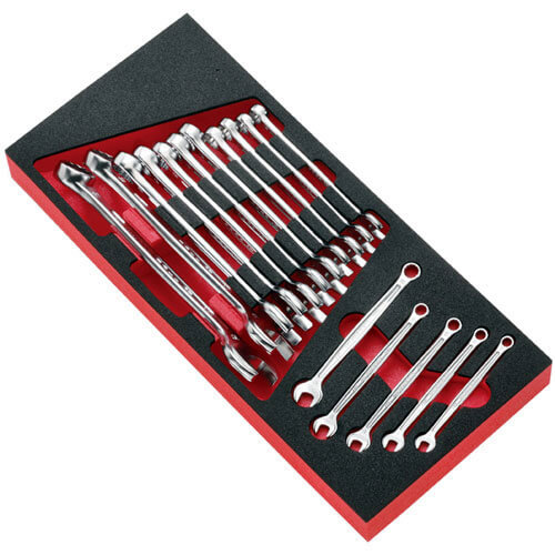 Facom 16 Piece 440 Series Roller Cabinet Module Metric Combination Spanner Set