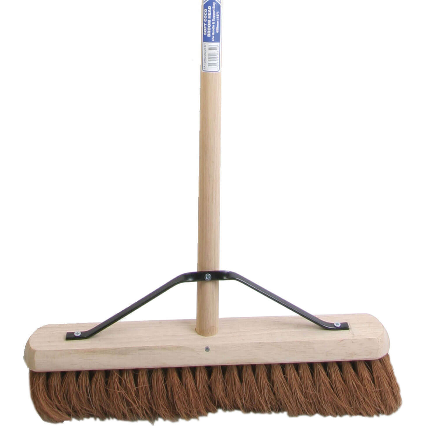 Faithfull Soft Coco Broom 18&quot + Handle & Stay