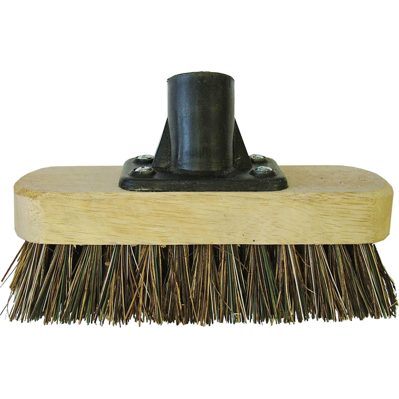 Faithfull Deck Scrub Broom Head 175mm / 7&quot with Threaded Socket