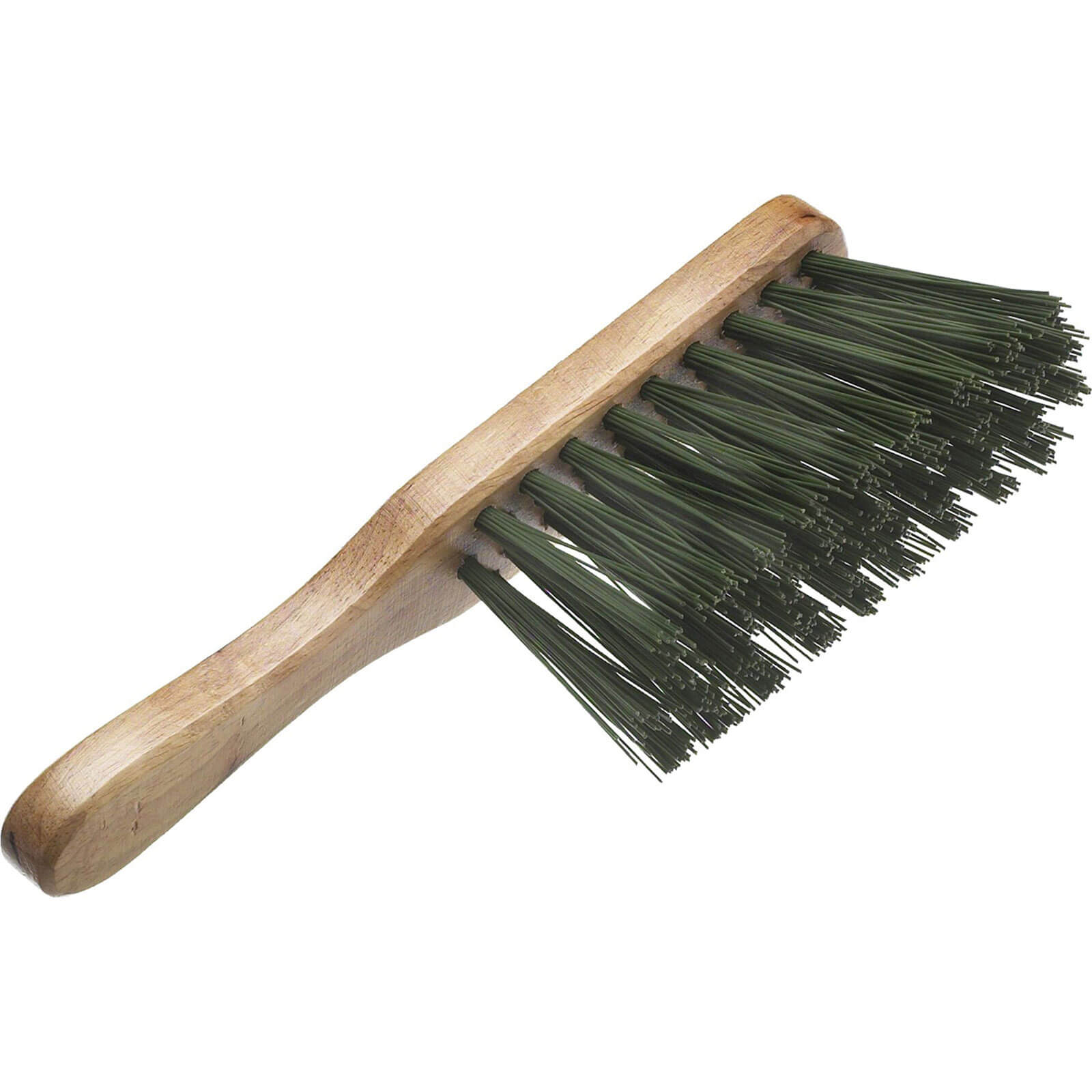 Faithfull PVC Stiff Hand Brush Green 275mm / 11&quot