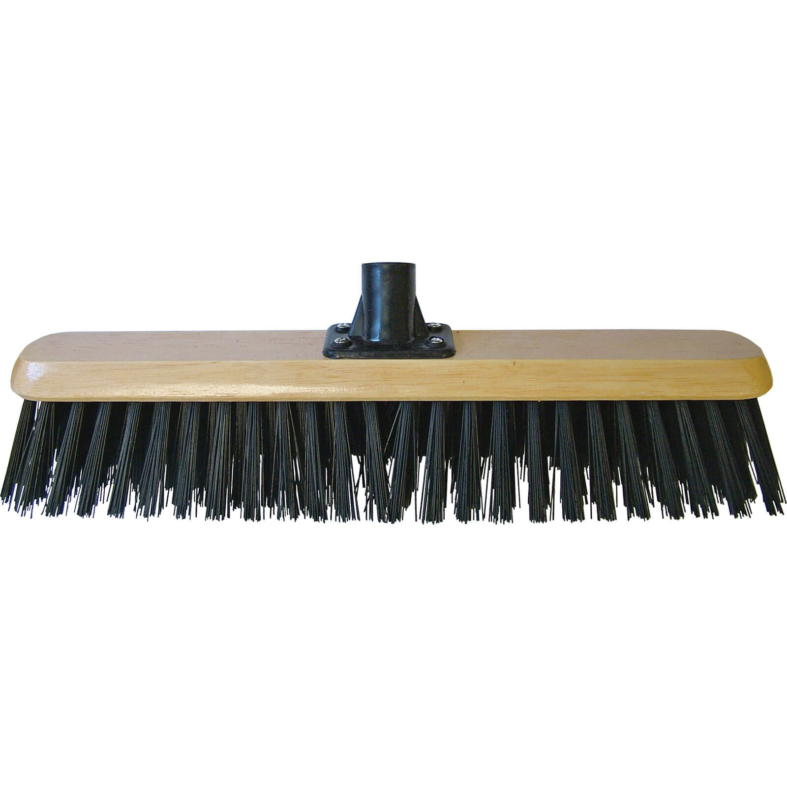 Faithfull Black PVC Platform Broom Head 450mm / 18&quot with Threaded Socket