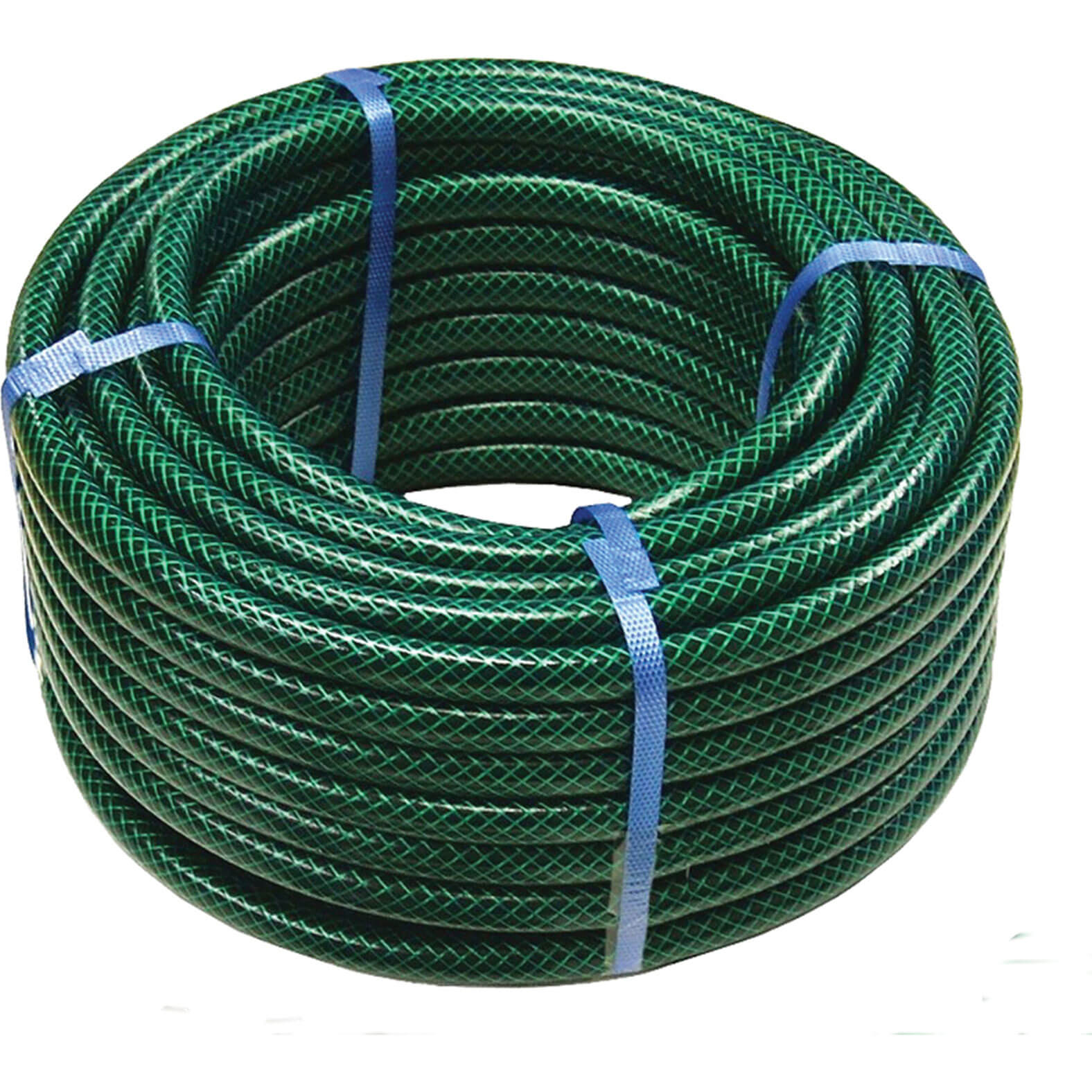 Faithfull 50 Metre PVC Reinforced Hose Pipe 12.5mm (1/2") Dark Green