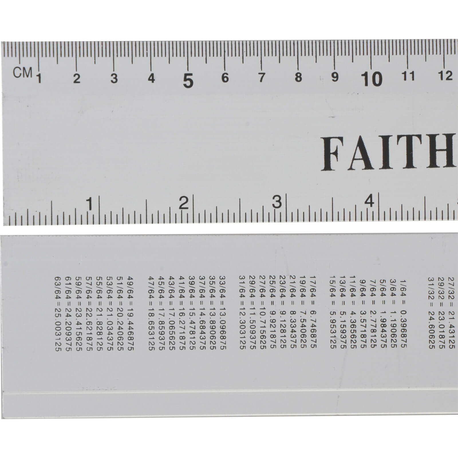 Faithfull Aluminium Rule 300mm / 12&quot