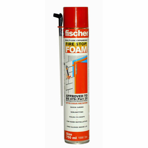 Fischer Expanding Foam Hand Applied Fire Stop 750ml 42757