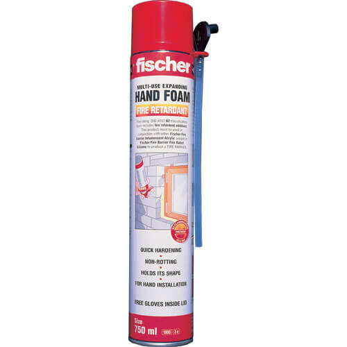 Fischer Fire Rated Expanding Foam Hand Applied B2 Grade 750ml