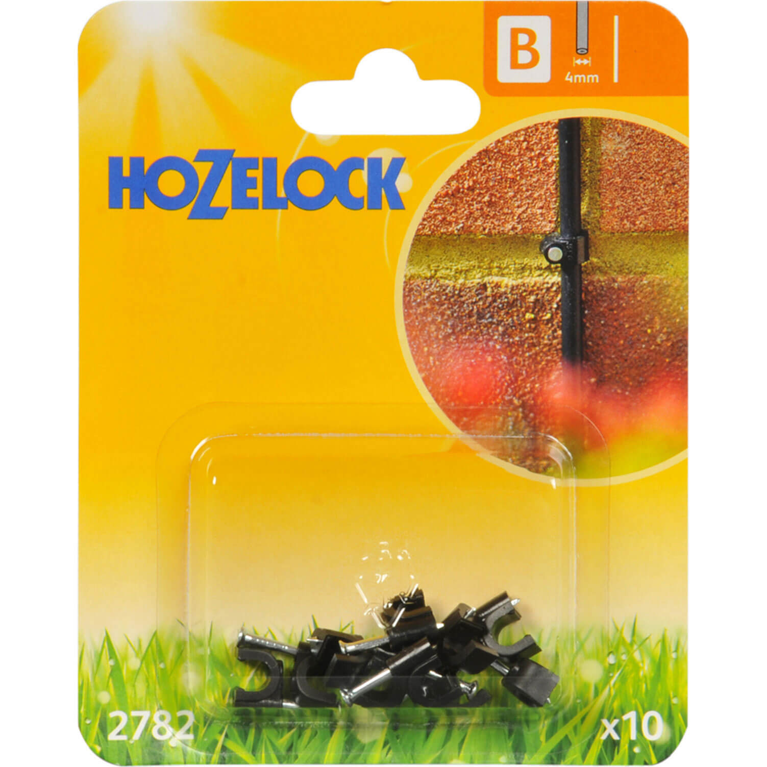 Hozelock Wall Clip 4mm Contains 10