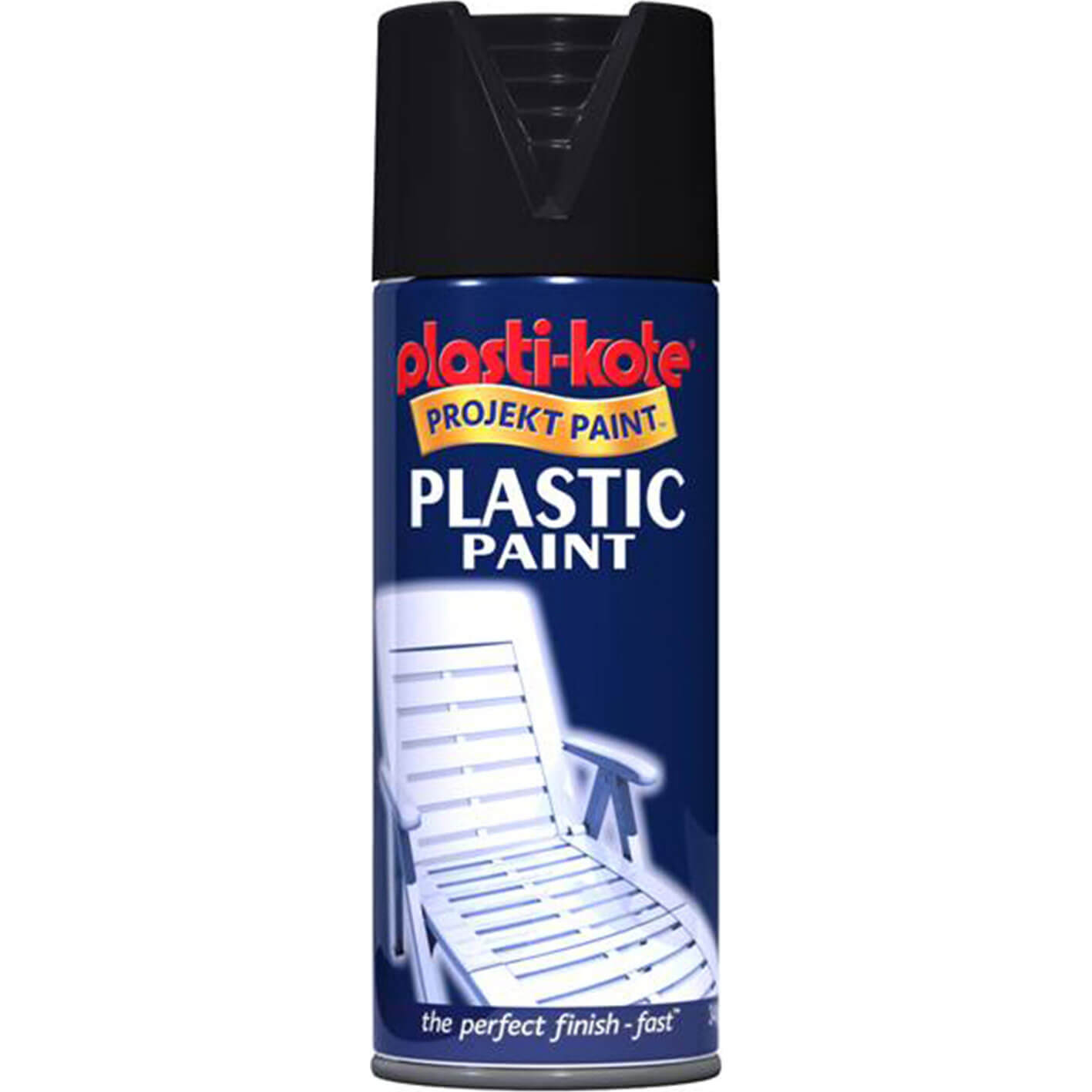 Plastikote 10606 Plastic Paint Black Gloss 400ml