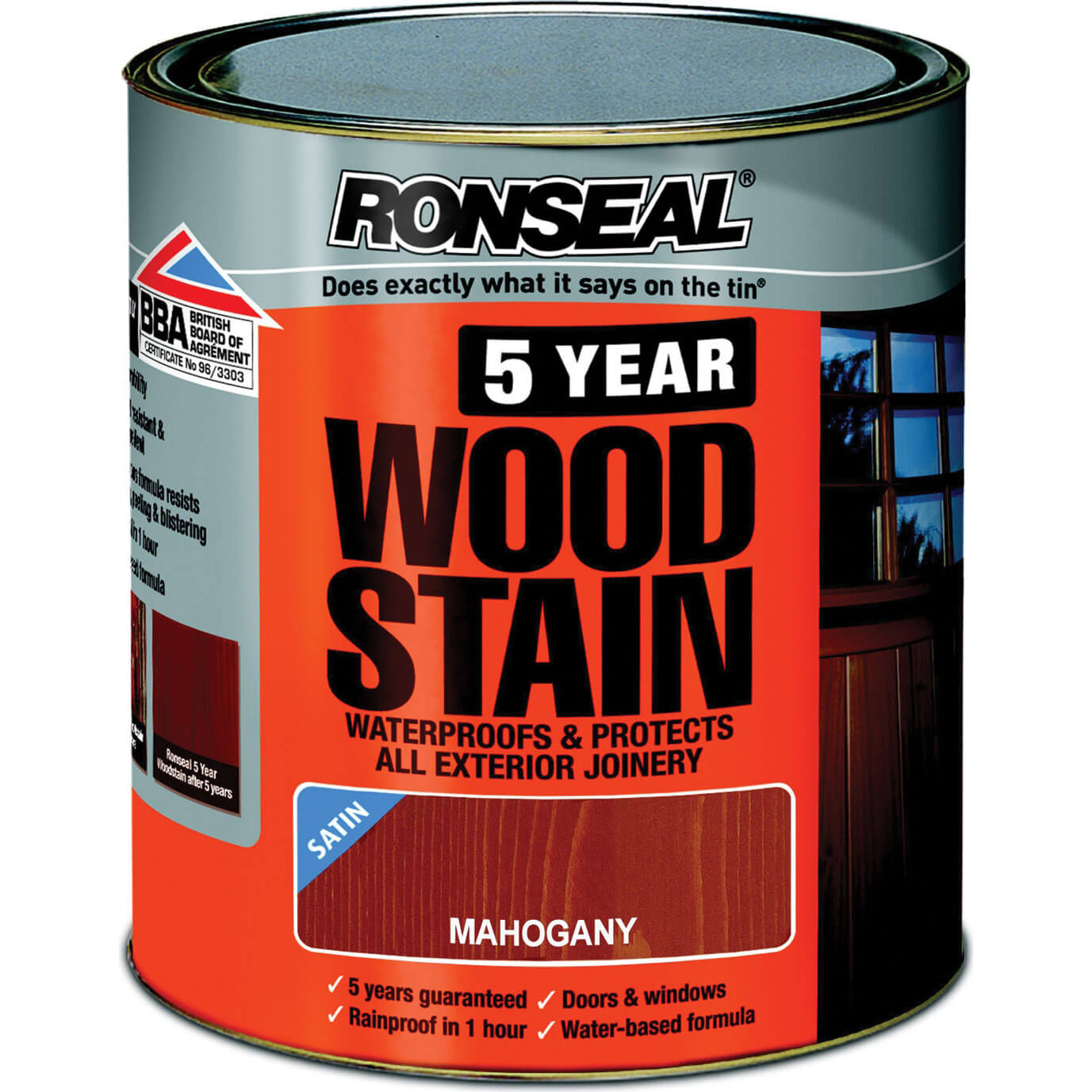 Ronseal 5 Year Woodstain Mahogany 750ml