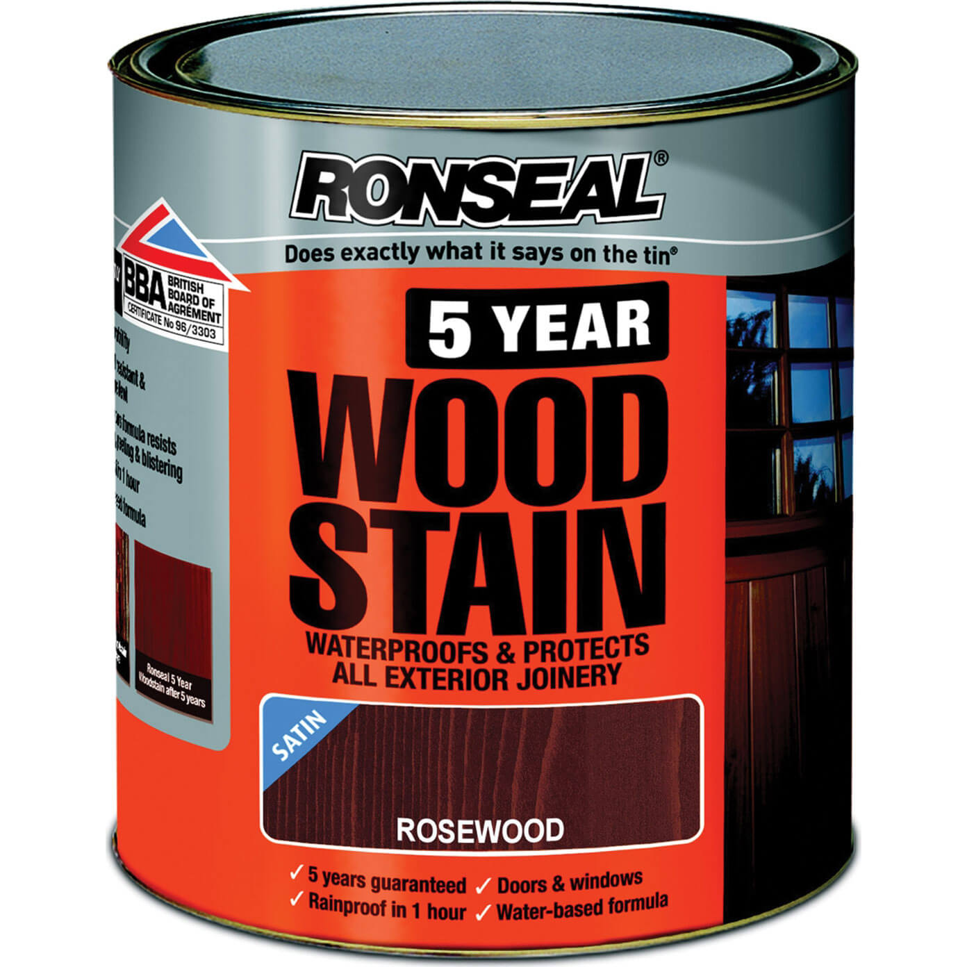 Ronseal 5 Year Woodstain Rosewood 750ml