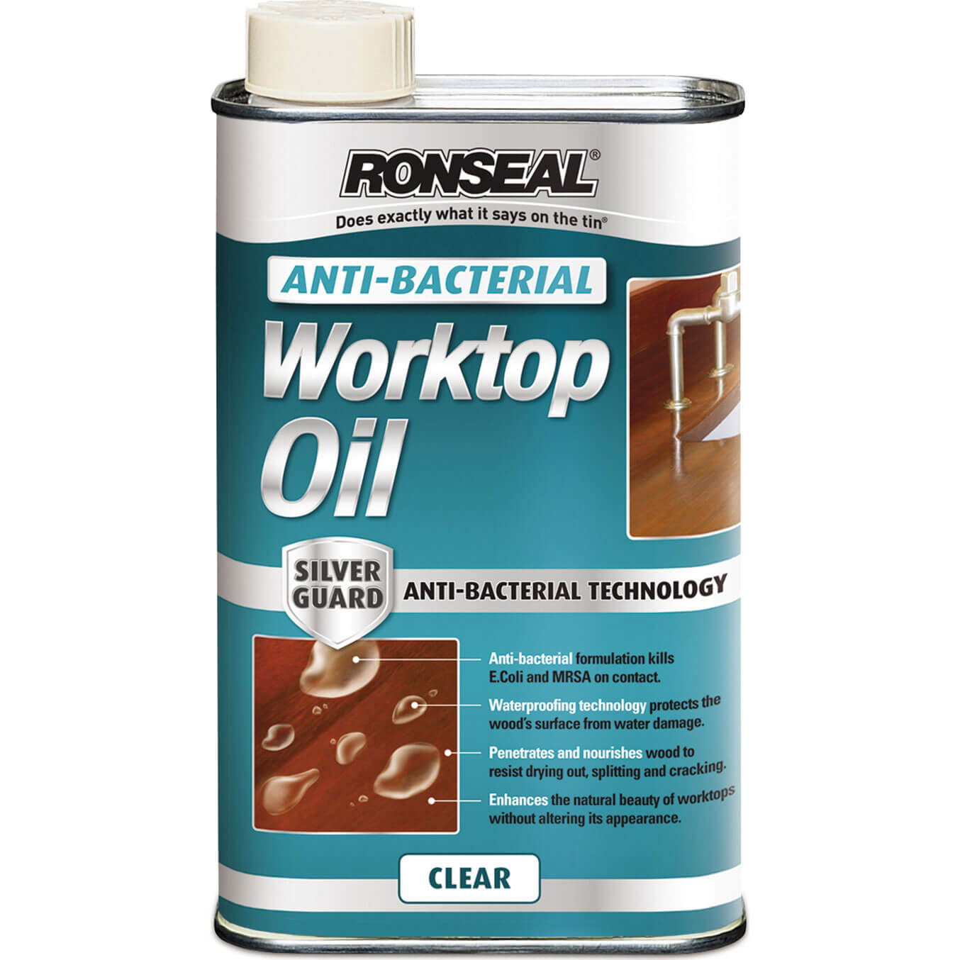 Ronseal Anti Bacterial Worktop Oil 1 Litre