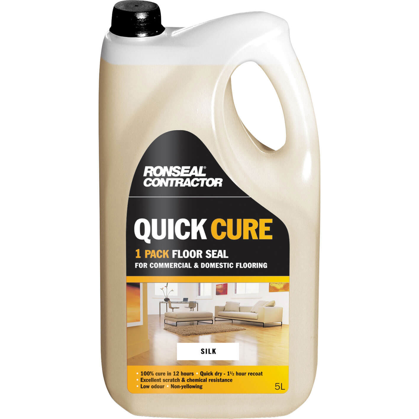 Ronseal Contractor Quick Cure Floor Seal Silk 5 Litre