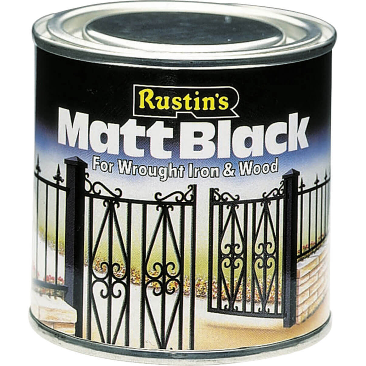 Rustins Matt Paint Black 500ml