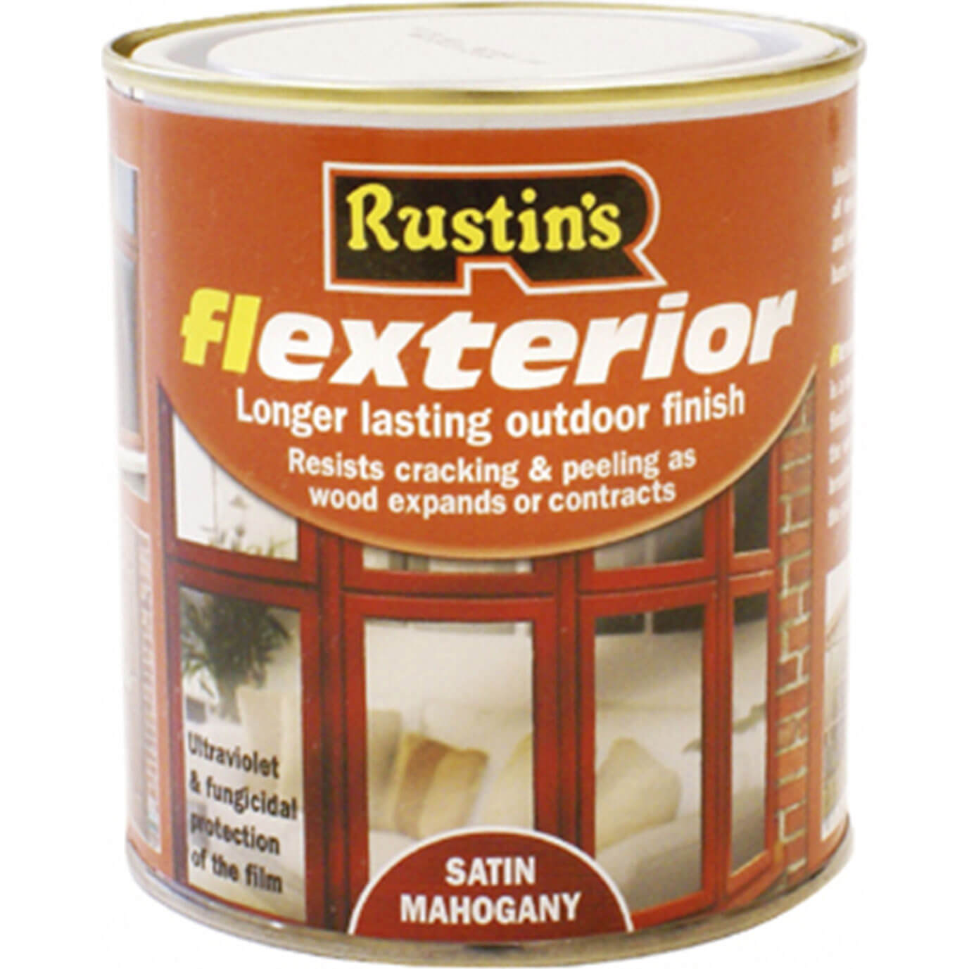 Rustins Flexterior Varnish Mahogany 500ml