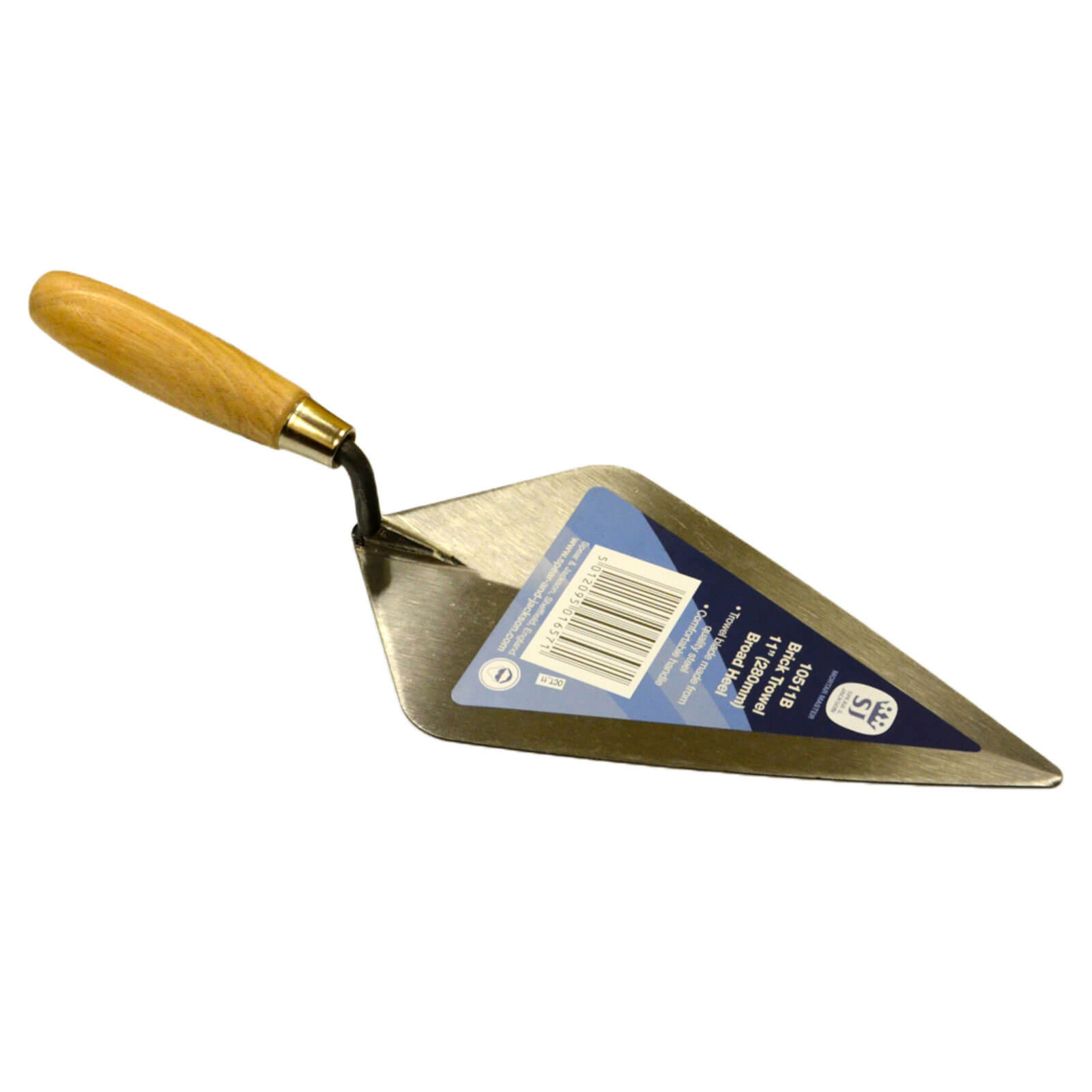 Spear & Jackson Broad Heel Brick Trowel with Wooden Handle 11"