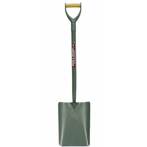 Spear & Jackson Neverbend Tubular Steel Taper Mouth Contractors Shovel Size 2 with 711mm Handle