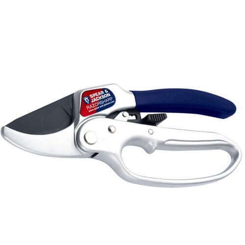 Spear & Jackson Razorsharp Advance Ratchet Action Anvil Secateurs Max Cut 20mm