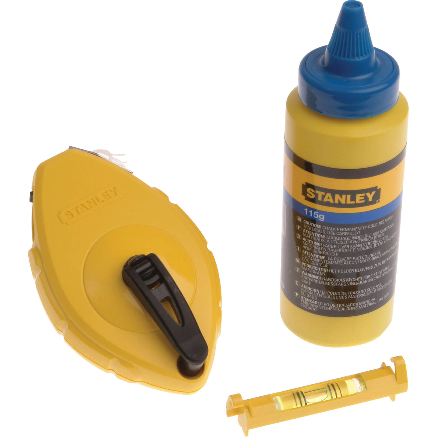 Stanley Chalk Line 30M Blue Chalk & Level 047443