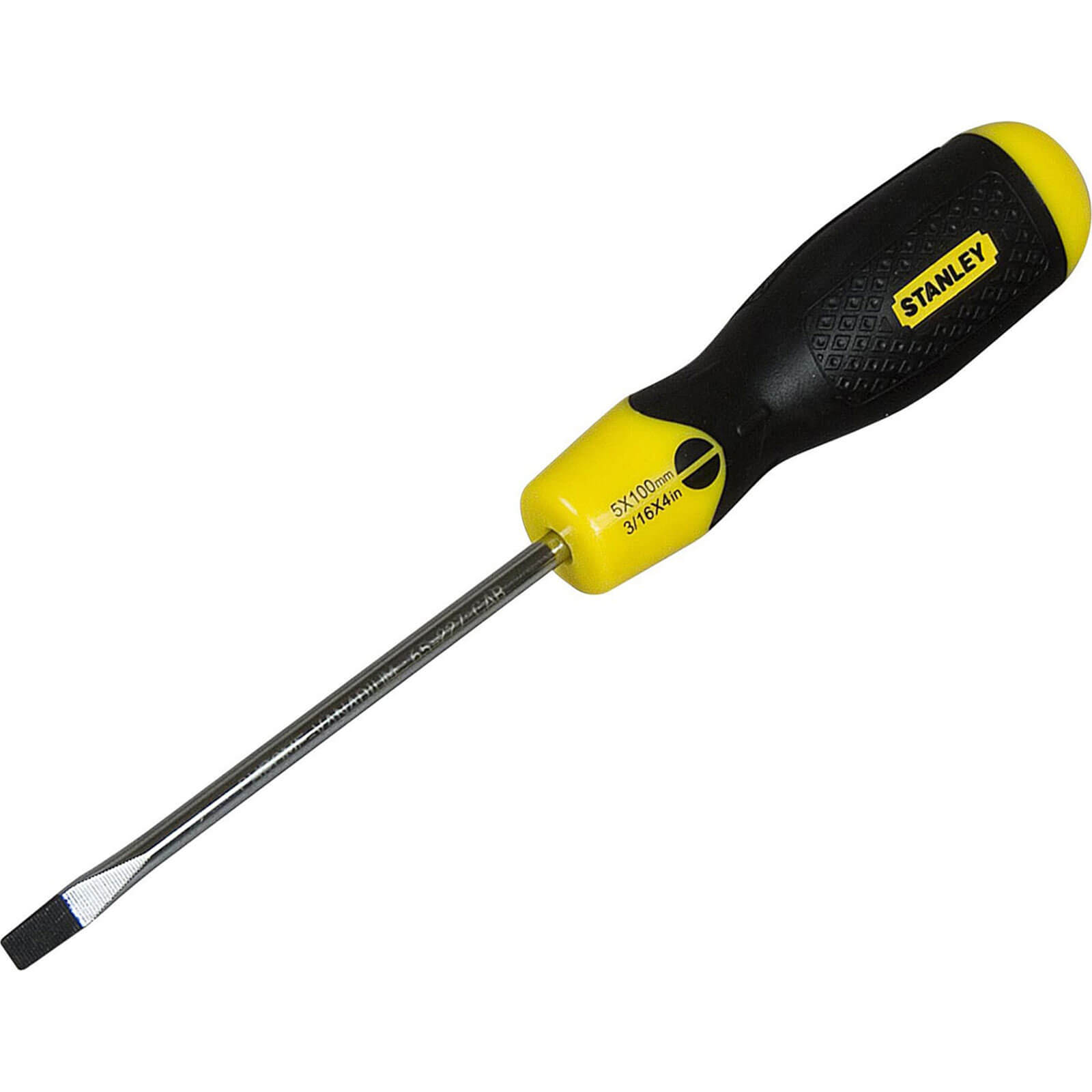 Stanley Cushion Grip Screwdriver Parallel Slotted 2.5mm x 75mm