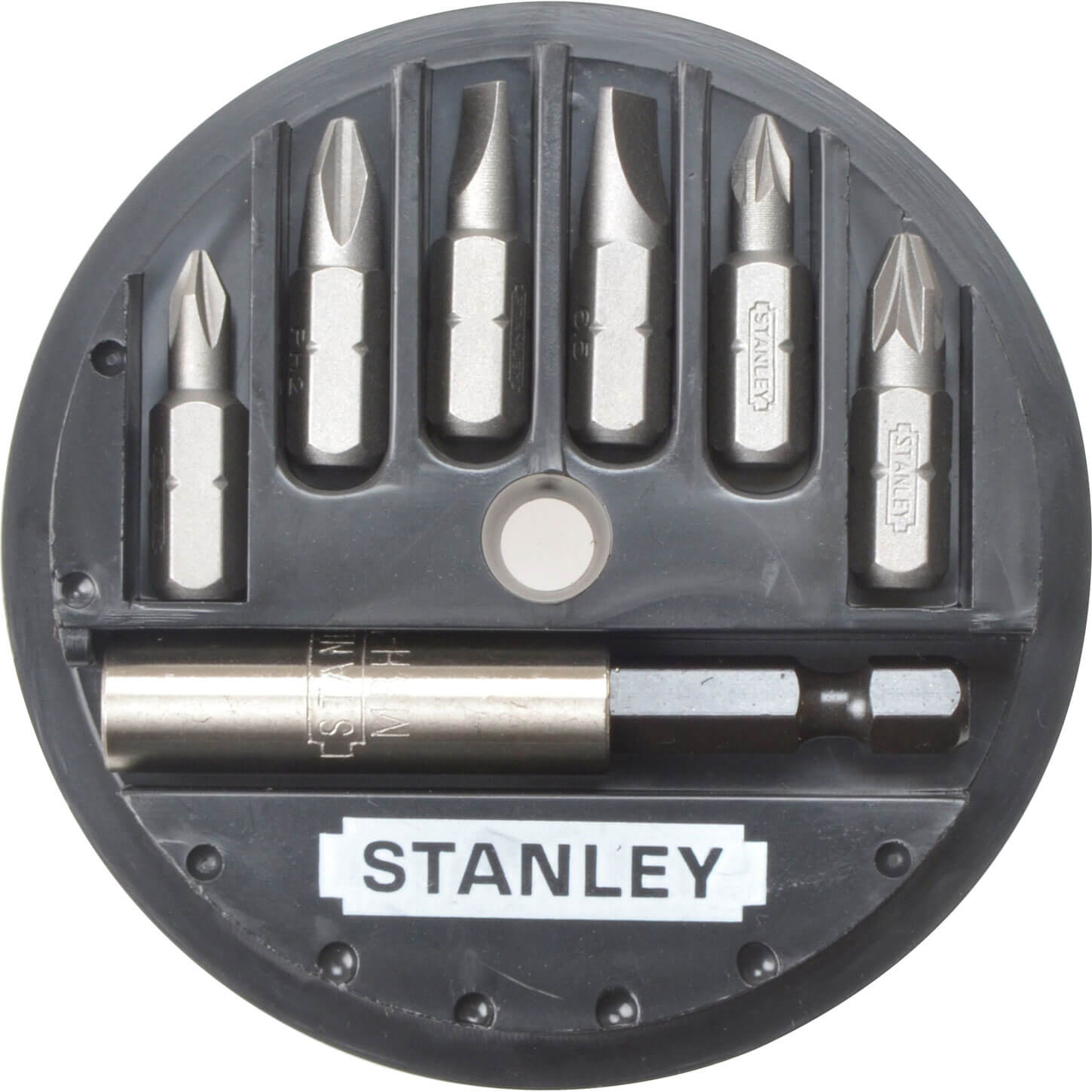 Stanley 7 Piece Mixed Pozi - Phillips - Slotted Driver Bit Set 1 68 737