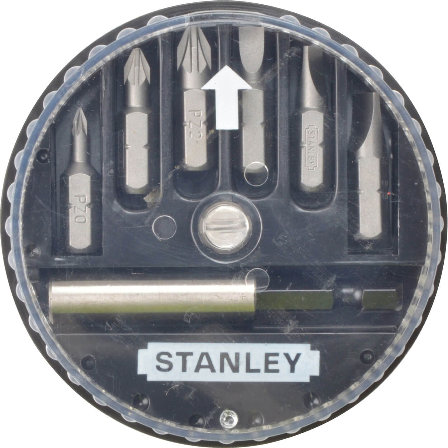 Stanley 7 Piece Mixed Pozi - Slotted Driver Bit Set 1 68 738