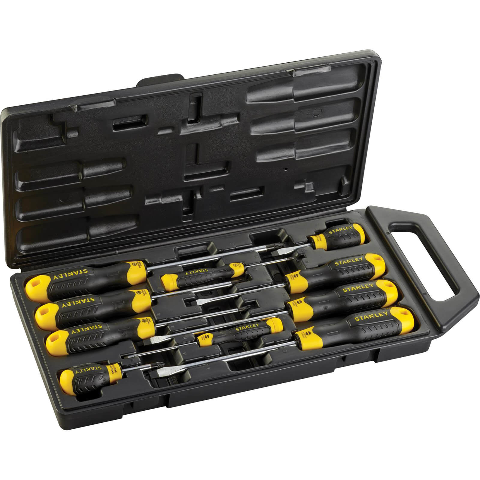 Stanley 10 Piece Cushion Grip Mixed Screwdriver Set