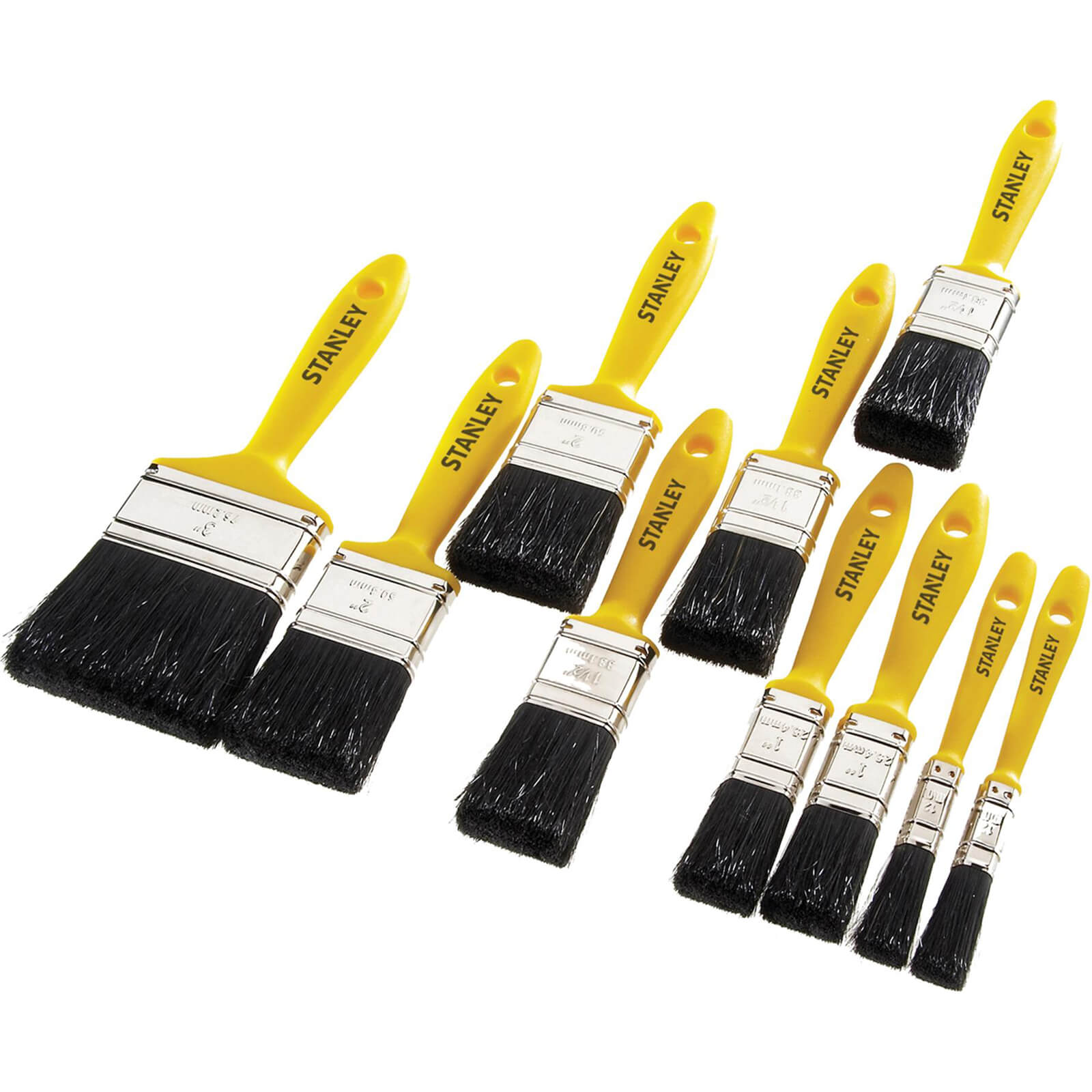 Stanley 10 Piece Hobby Paint Brush Set