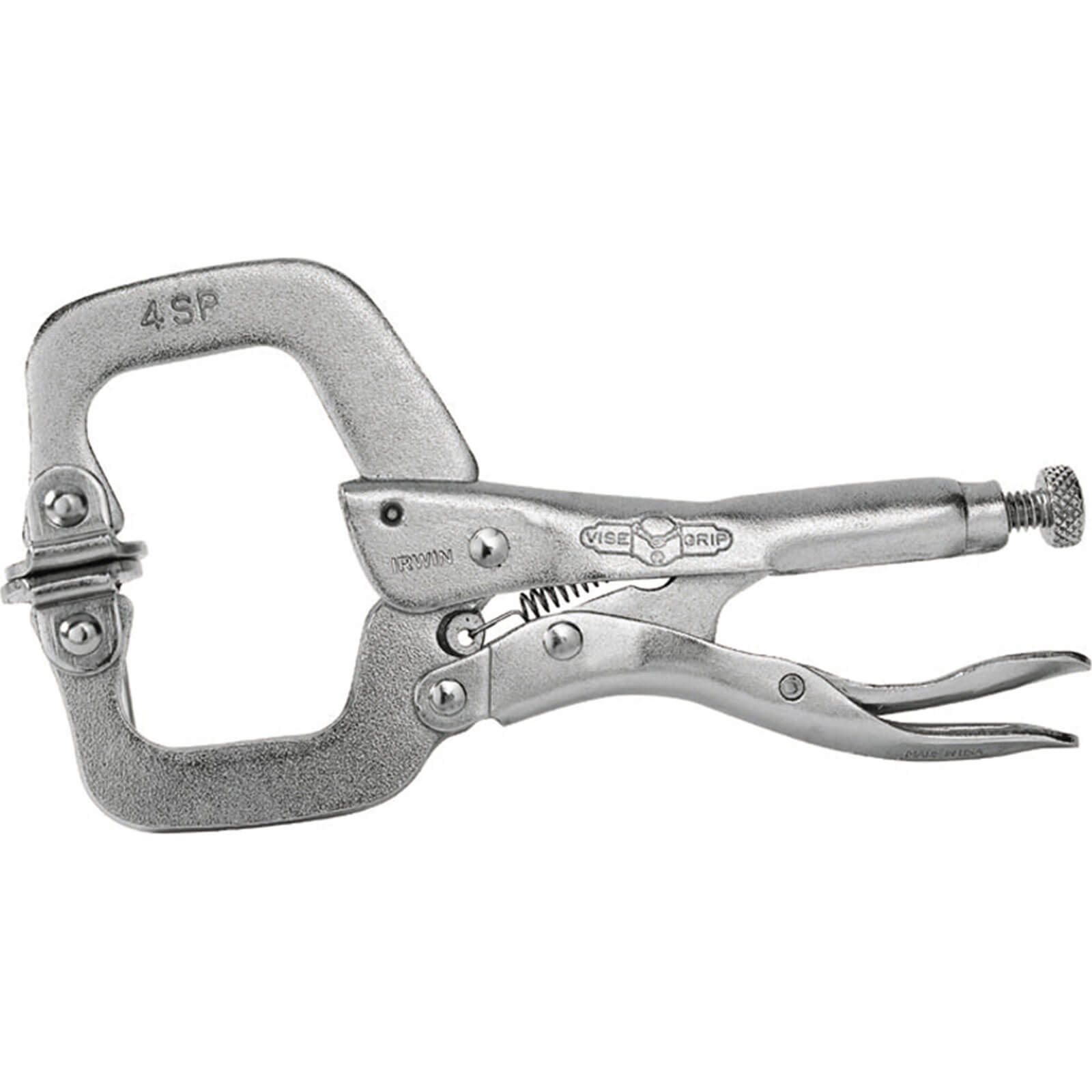 Visegrip 4Sp Locking C Clamp 4&quot - Swivel Pad