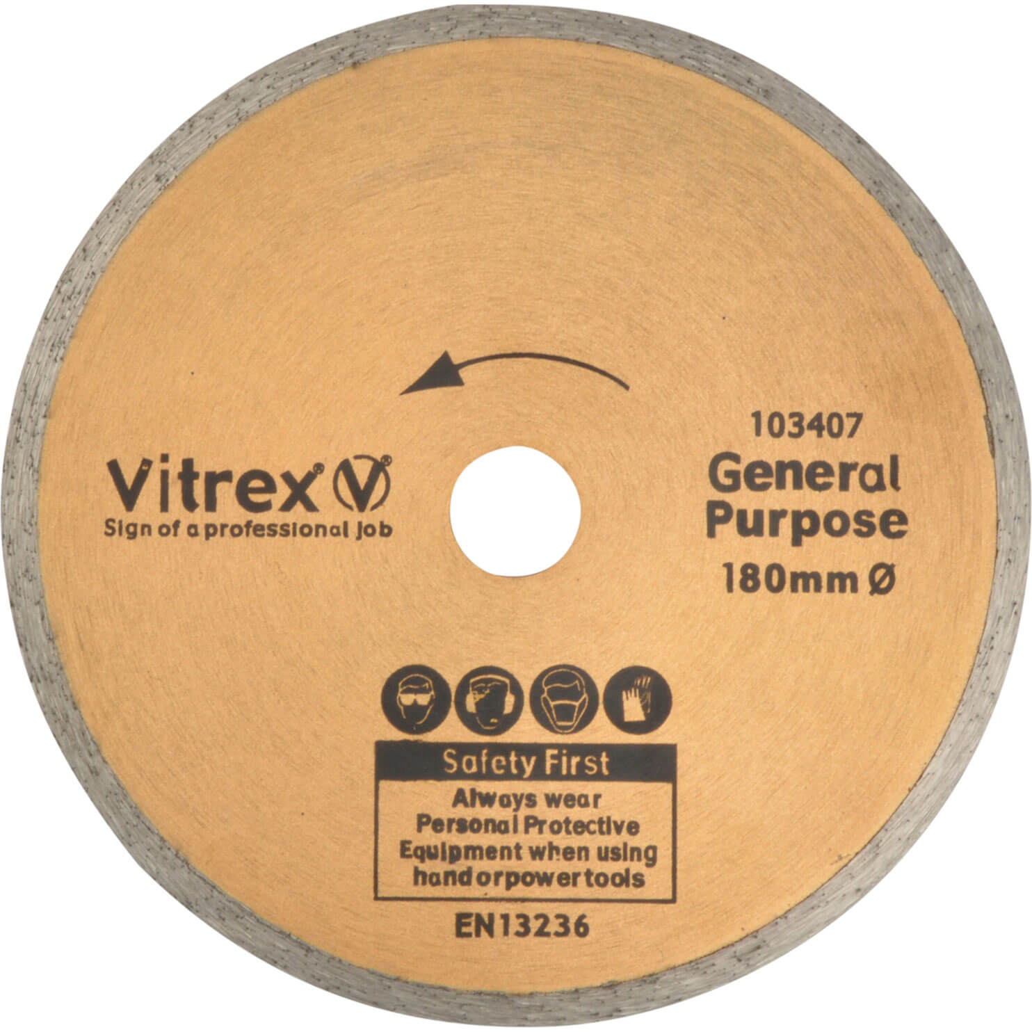 Vitrex 10 3407 Diamond Blade 180mm (Standard)