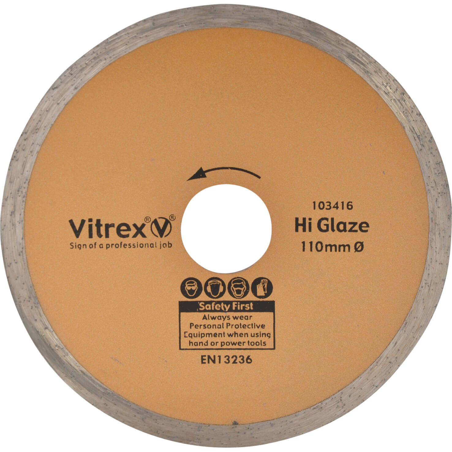 Vitrex Diamond Hi Glaze Blade 110mm for Tile Cutters