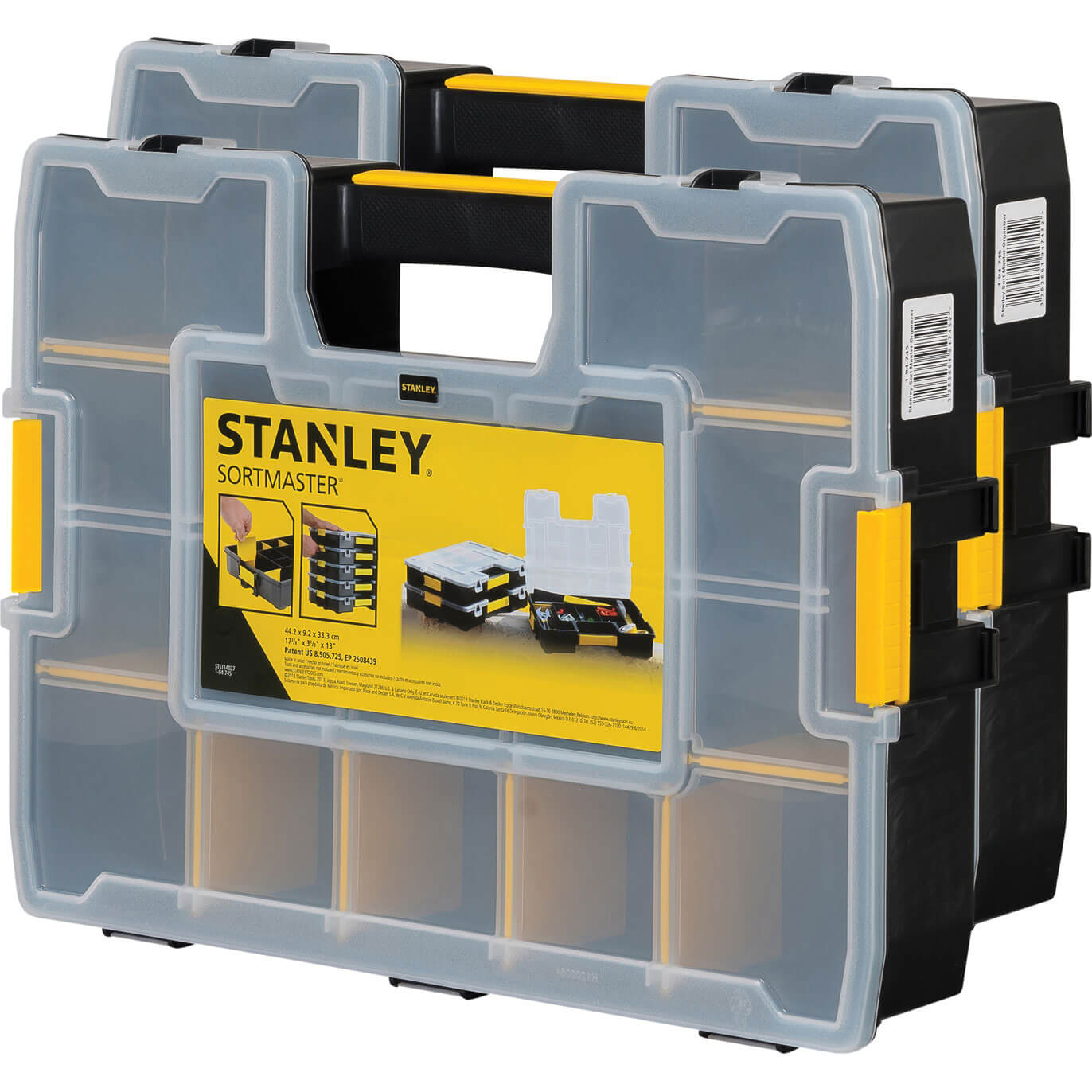 Stanley FatMax Sort Master Multi Compontent Organiser Twin Pack