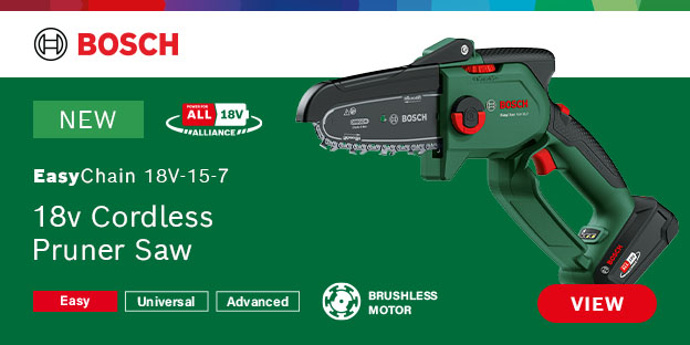 Bosch EASYCHAIN 18V-15-7 P4A 18v Cordless Brushless Chainsaw Bosch EASYCHAIN 18V-15-7 P4A 18v Cordless Brushless Chainsaw