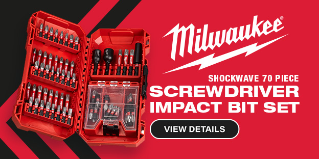 Milwaukee 70 Piece Shockwave Impact Screwdriver Bit Set Milwaukee 70 Piece Shockwave Impact Screwdriver Bit Set