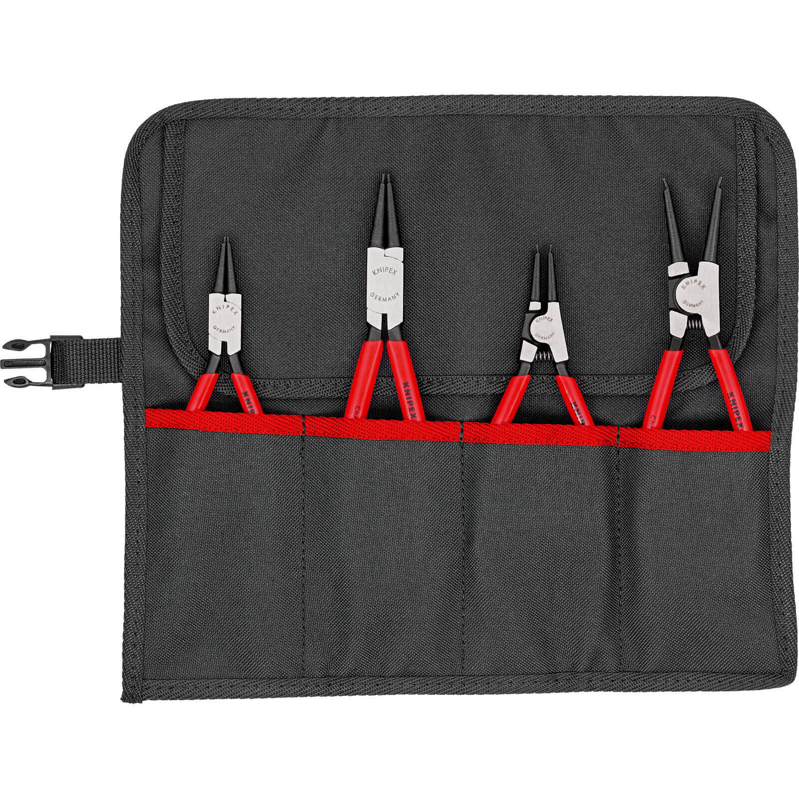 Photo of Knipex 4 Piece Circlip Pliers Tool Roll Set