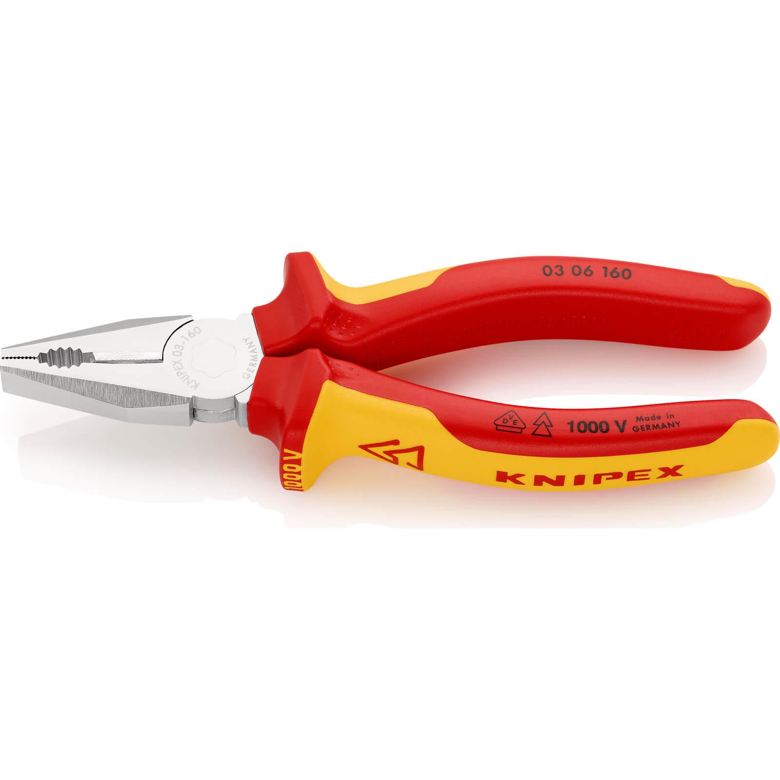 Photo of Knipex 03 06 Vde Insulated Combination Pliers 160mm