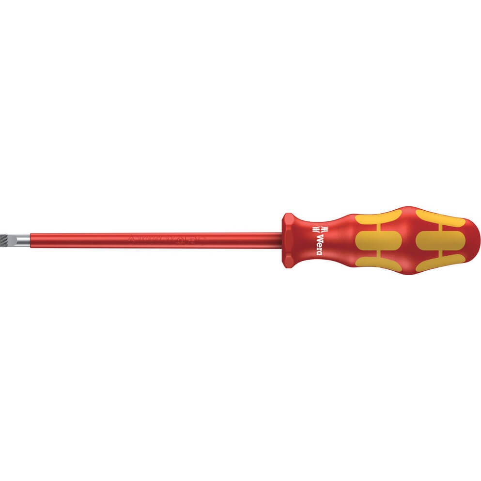 Photo of Wera Kraftform 160i Vde Insulated Parallel Slotted Screwdriver 6.5mm 150mm
