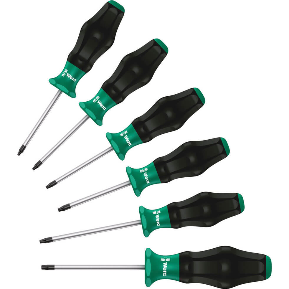 Photo of Wera 6 Piece Kraftform 1335/1350/1355/6 Comfort Screwdriver Set