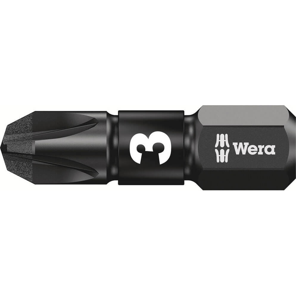 Photo of Wera Impaktor Pozi Screwdriver Bits Pz3 25mm Pack Of 10