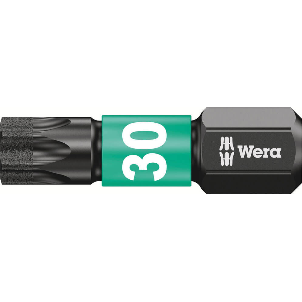Photo of Wera Impaktor Torx Screwdriver Bits T30 25mm Pack Of 10
