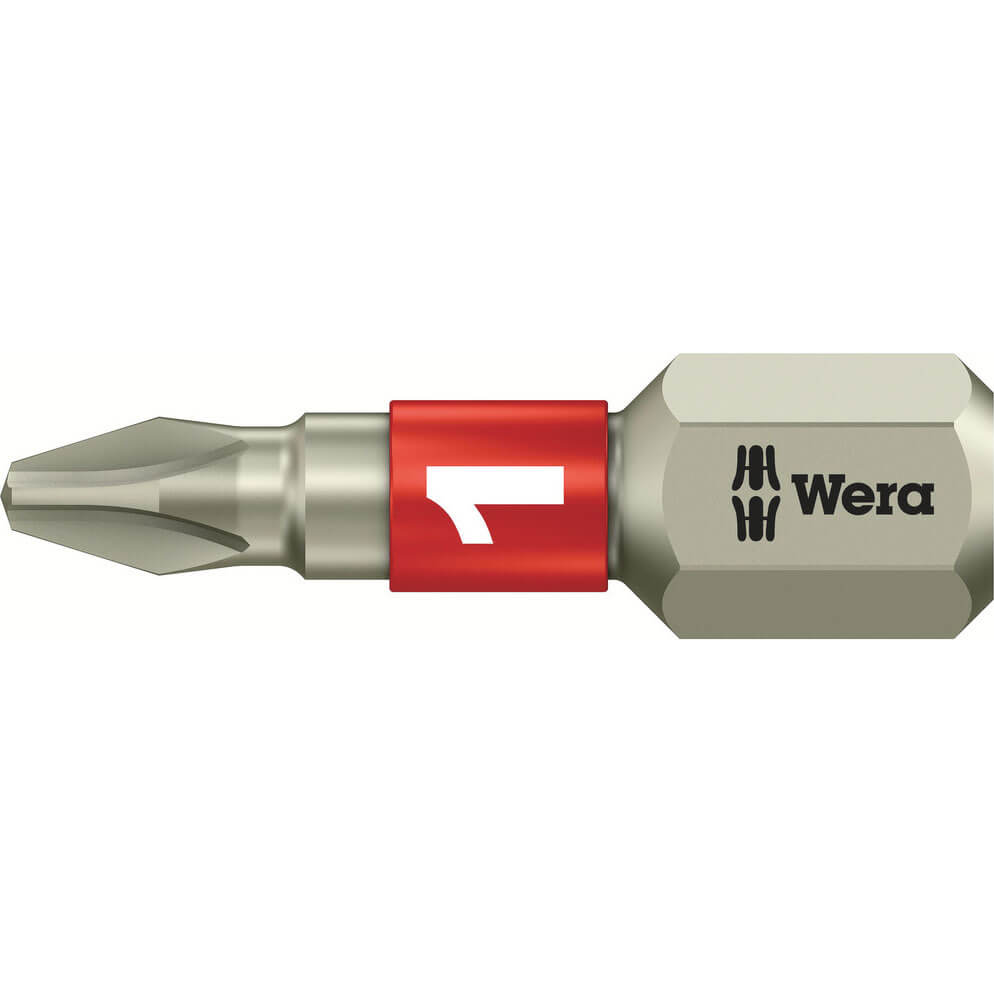 Photo of Wera Torsion Stainless Steel Phillips Screwdriver Bit Ph1 25mm Pack Of 1